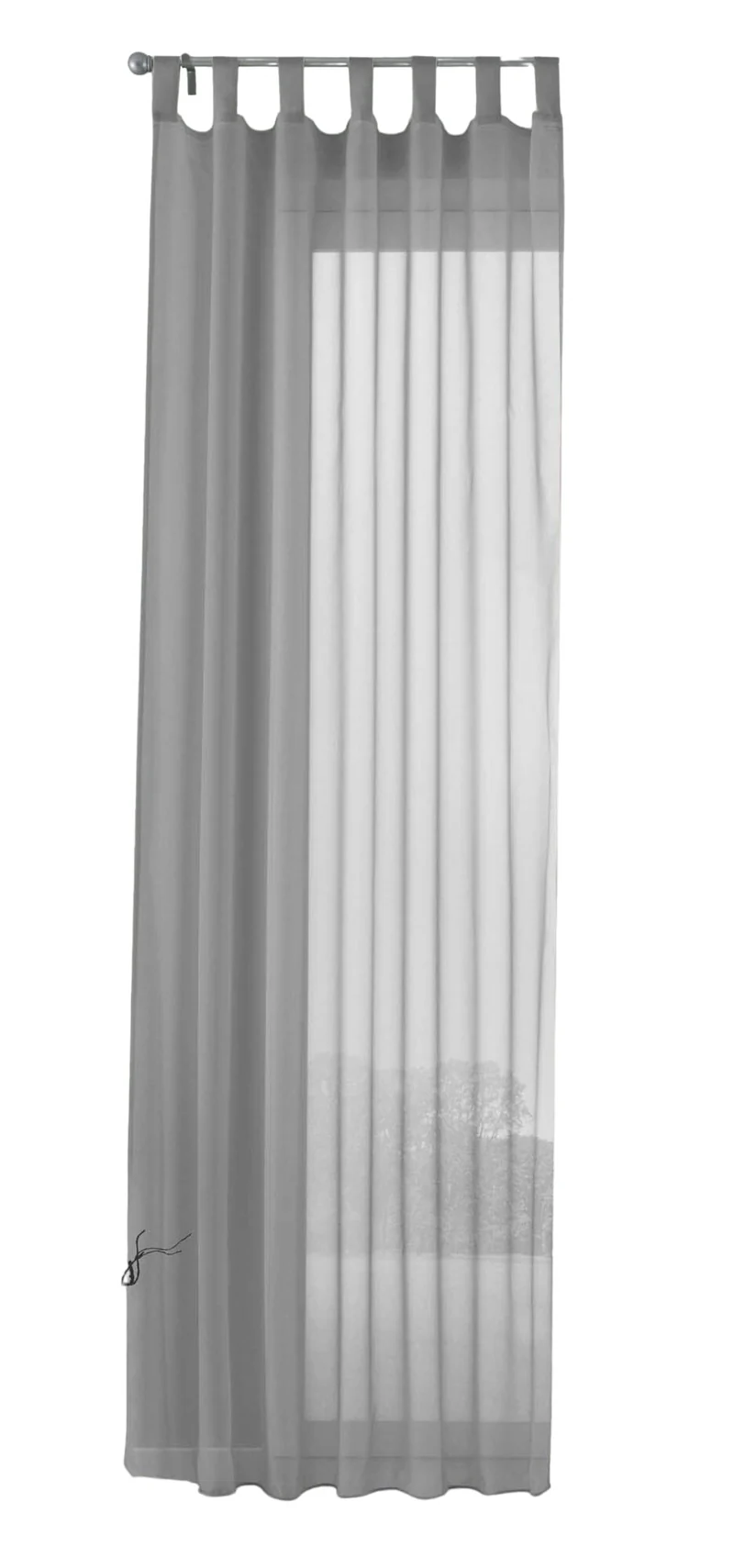 Schlaufenschal Gardine uni transparent Voile 61175