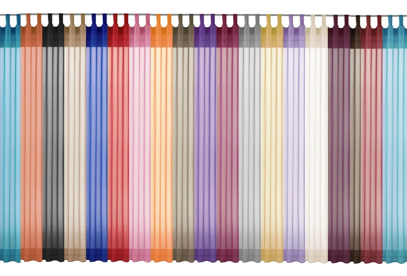Schlaufenschal Gardine uni transparent Voile 61175