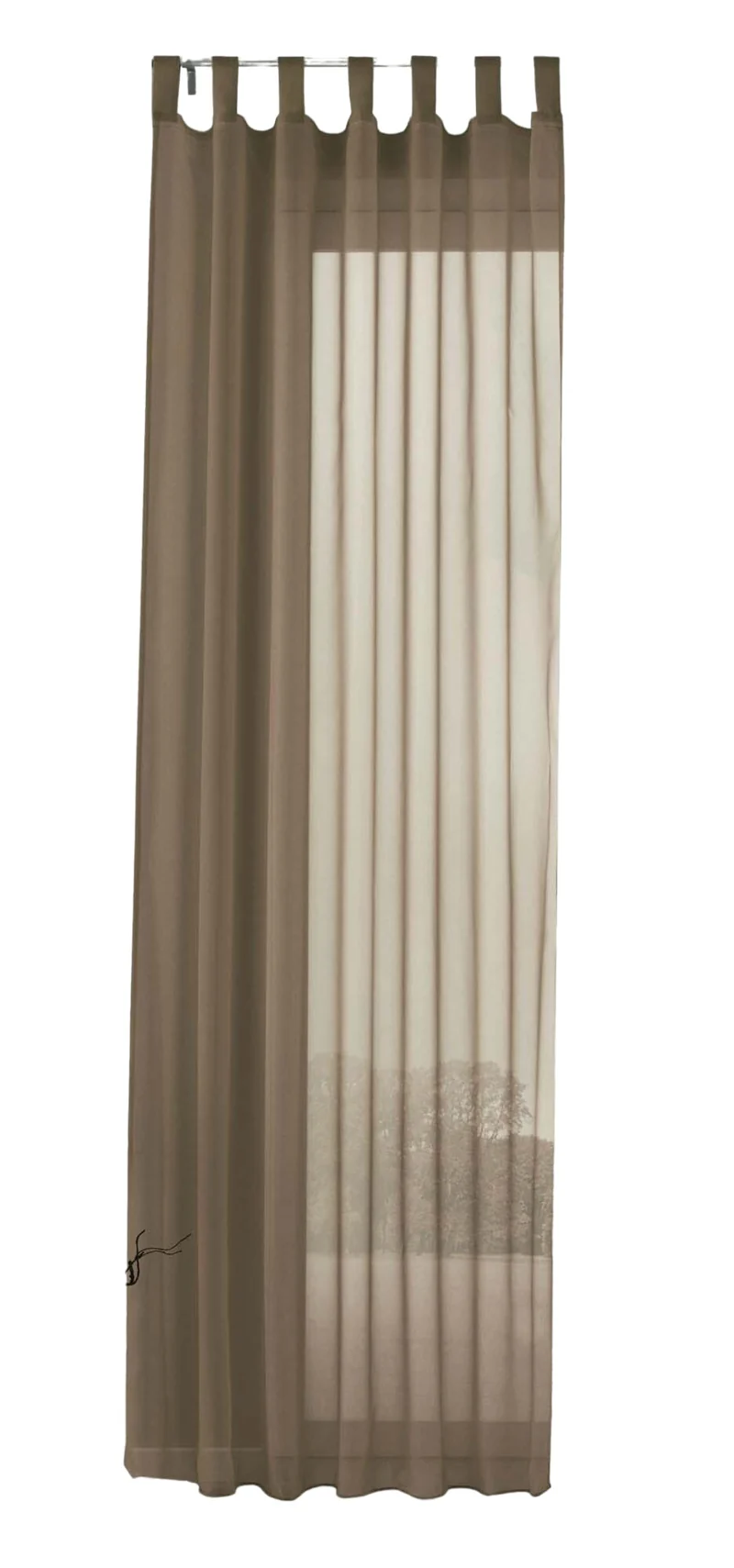 Schlaufenschal Gardine uni transparent Voile 61175