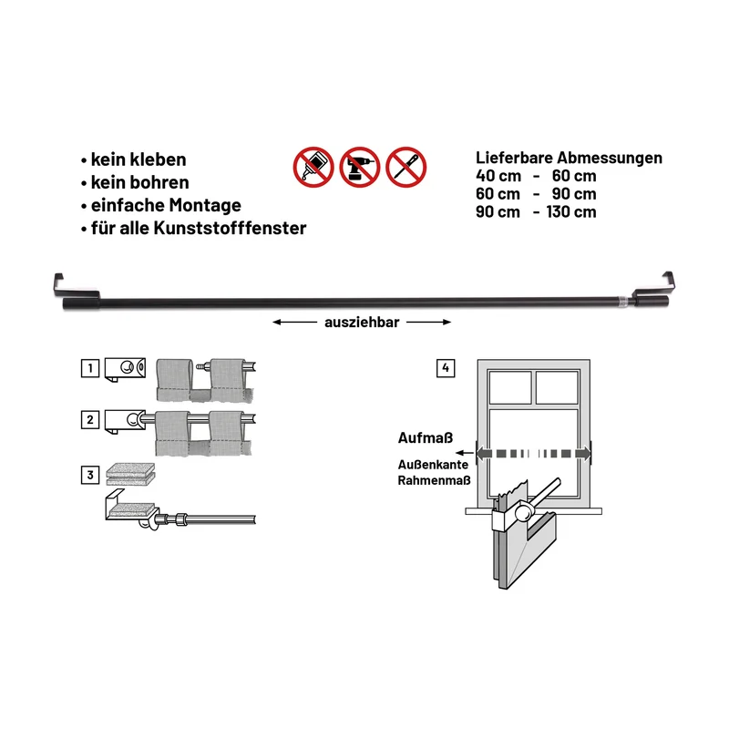 Spannvitrage ausziehbar