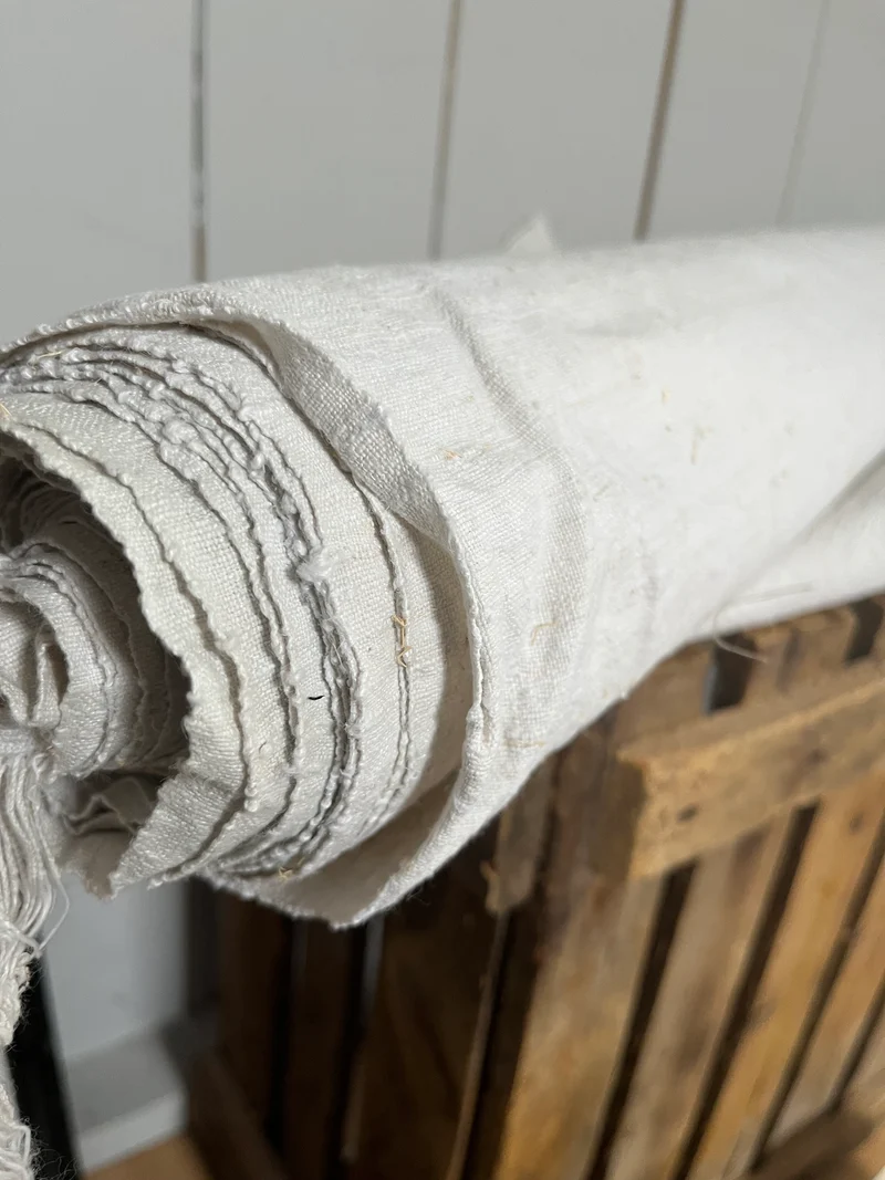 9,5 Meter uriges Bauernleinen aus Westfalen sauber 1,8 Kilo