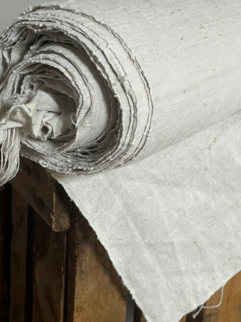 9,5 Meter uriges Bauernleinen aus Westfalen sauber 1,8 Kilo