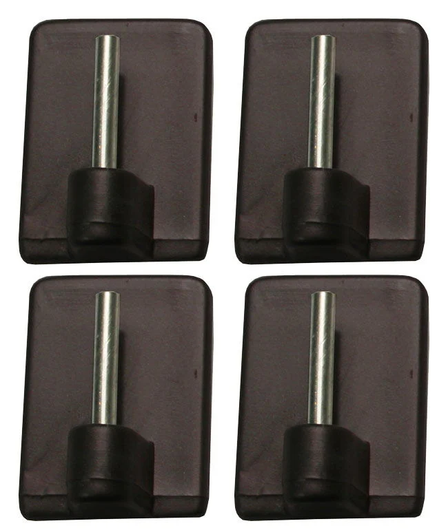 Klebeplatten für Vitragestangen, 4 Stück 121