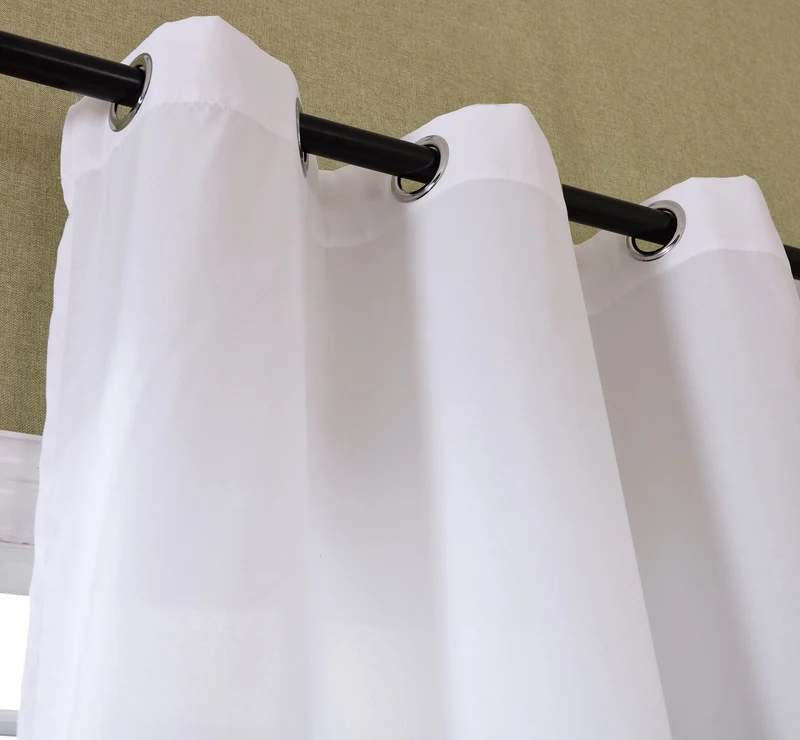 Schal blickdicht Vorhang Ösen Gardine Microsatin Farbverlauf Microfaser 204252