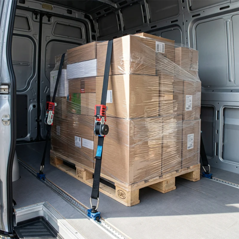Automatik Spanngurt mit Aufrollfunktion mit Airline-Fitting