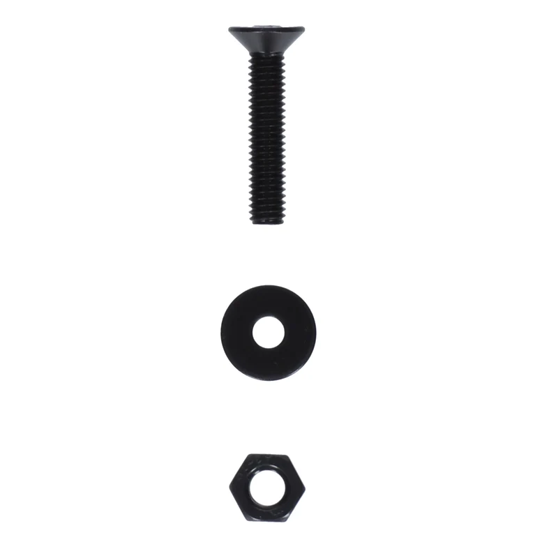 10er SET Edelstahl-Schrauben Set M6 schwarz