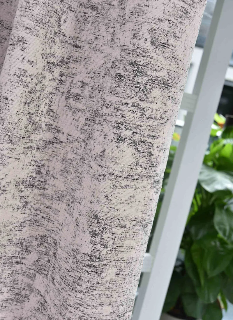 2er Set Vorhänge Wendevorhang HxB 245x140 cm Creme Schwarz Jacquard-Muster »VENEDIG« Beidseitig Nutzbar Hell/Dunkel Kunststoffösen Flexibles Raumdesign 2023310-2