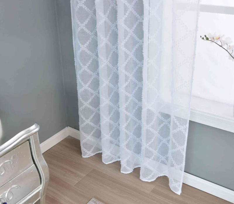 2er Set Gardine »VALENCIA« Multiband Aufhängung Scherli Transparent Leinen-Optik 2023400-408S-2