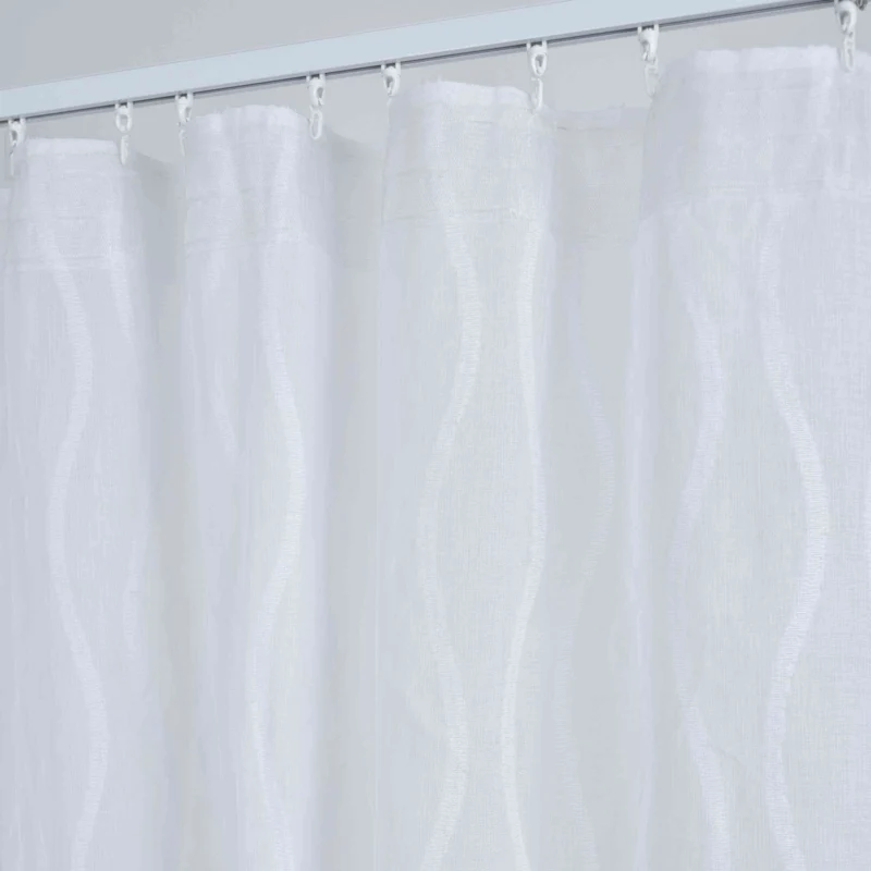 2er Set Gardine »VALENCIA« Multiband Aufhängung Scherli Transparent Leinen-Optik 2023400-408S-2