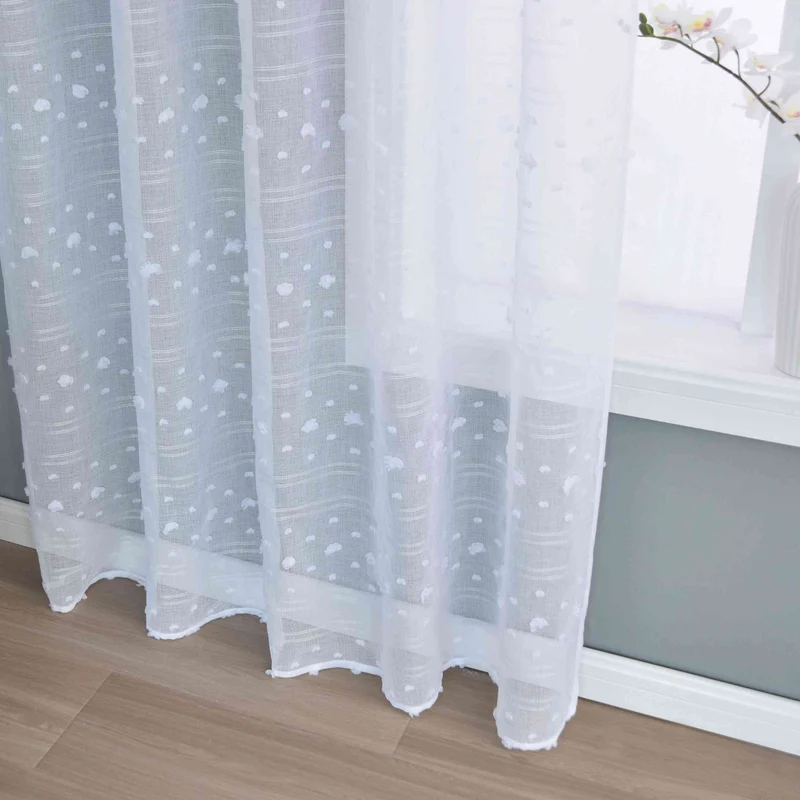 2er Set Gardine »VALENCIA« Multiband Aufhängung Scherli Transparent Leinen-Optik 2023400-408S-2