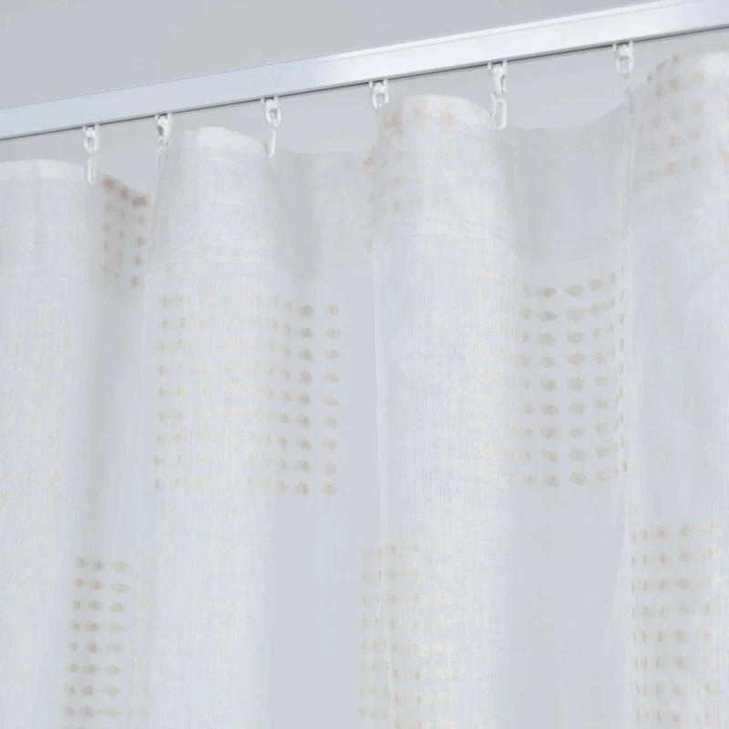 2er Set Gardine »VALENCIA« Multiband Aufhängung Scherli Transparent Leinen-Optik 2023400-408S-2