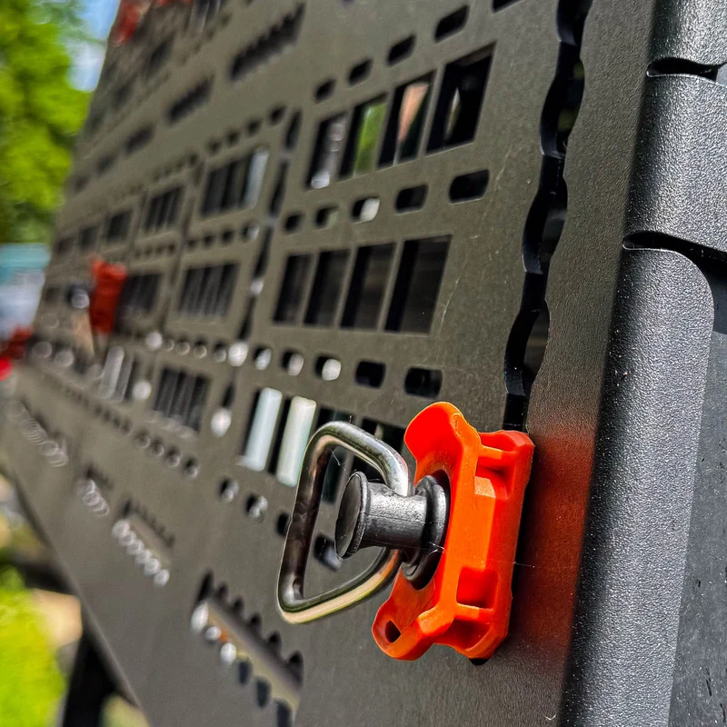 Single Stud Kunststofffitting Orange