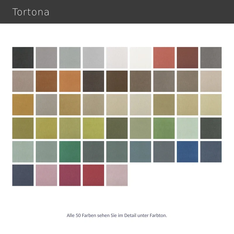 Tortona – blickdichter Vorhang nach Maß aus weicher Baumwoll-Leinen-Mischung strukturiert
