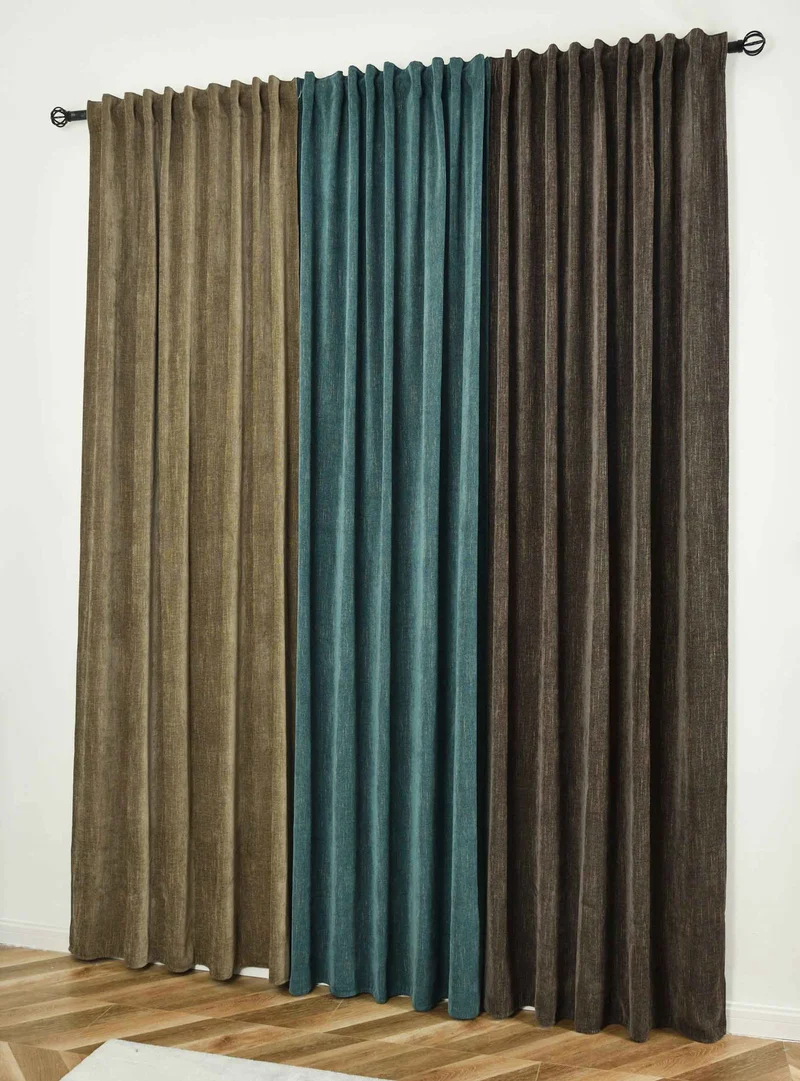 2er Set Jacquard Vorhänge mit Lurex-Effektgarn »HAVANNA« Multiband-Aufhängung: Luxus für Ihr Zuhause 2023340-2