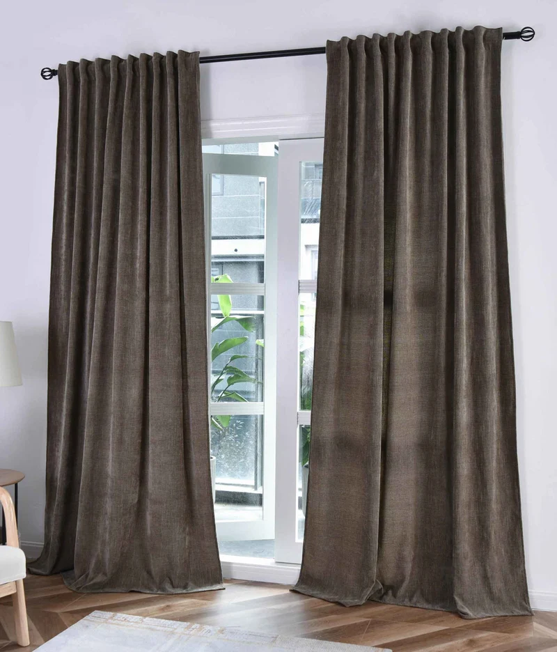 2er Set Jacquard Vorhänge mit Lurex-Effektgarn »HAVANNA« Multiband-Aufhängung: Luxus für Ihr Zuhause 2023340-2