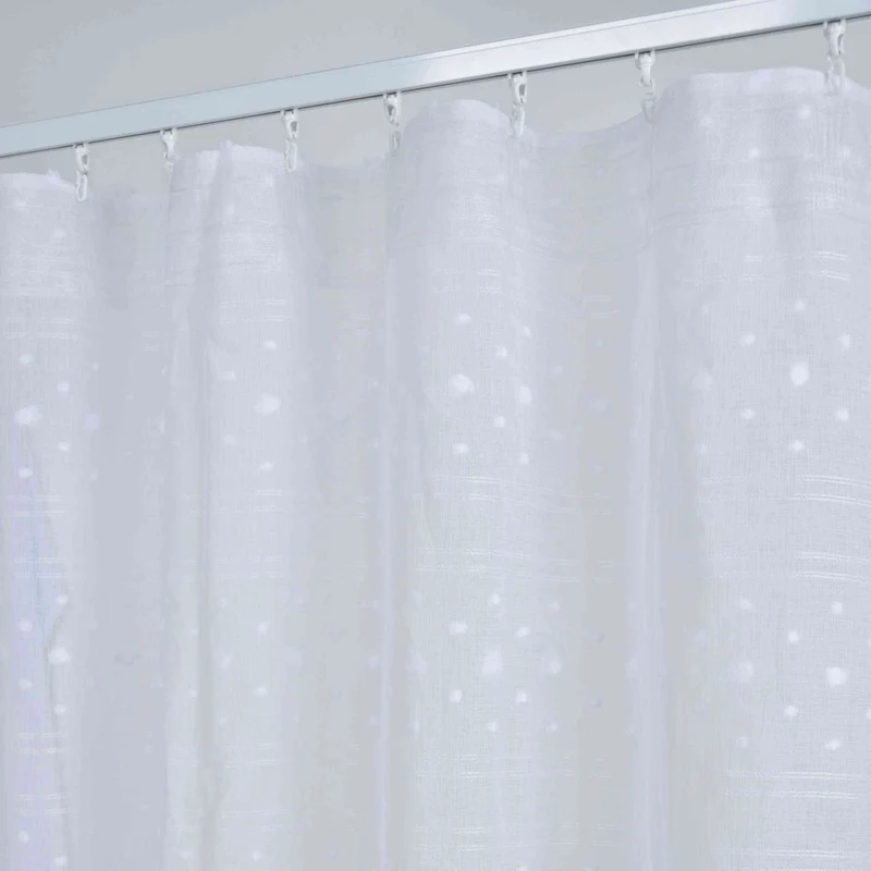 Gardine HxB 245x140 cm Natur Snowflakes »VALENCIA« Multiband Aufhängung Scherli Transparent Leinen-Optik 2023450