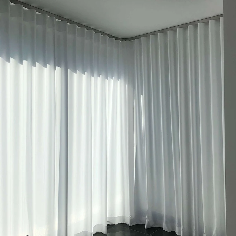 Creme – blickdichter moderner Vorhang nach Maß mit glatter Oberfläche Farben: weiß creme