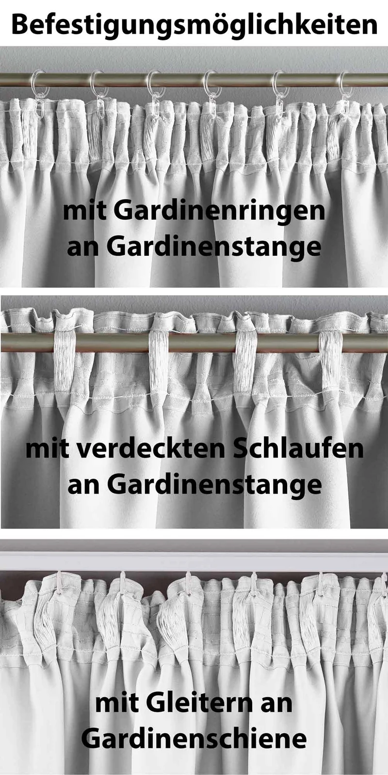2er Set Verdunkelungsvorhänge Blickdicht »NewYork« verdeckte Schlaufen Thermo-Gardine Blackout schalldämmend Kräuselband 202020610-2