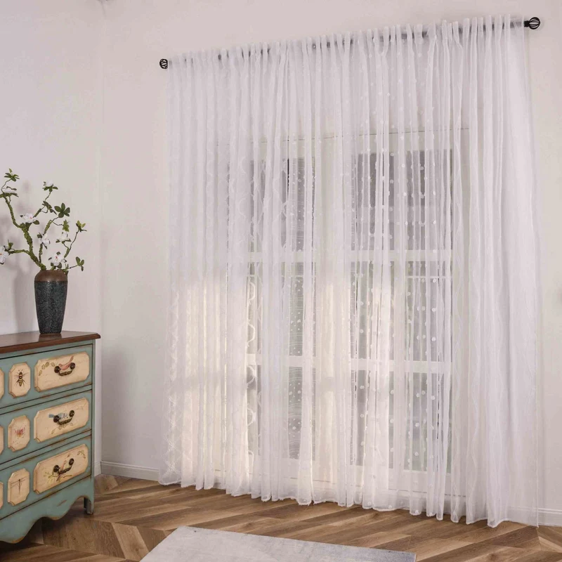 Gardine HxB 245x140 cm Natur Waves »VALENCIA« Multiband Aufhängung Scherli Transparent Leinen-Optik 2023420
