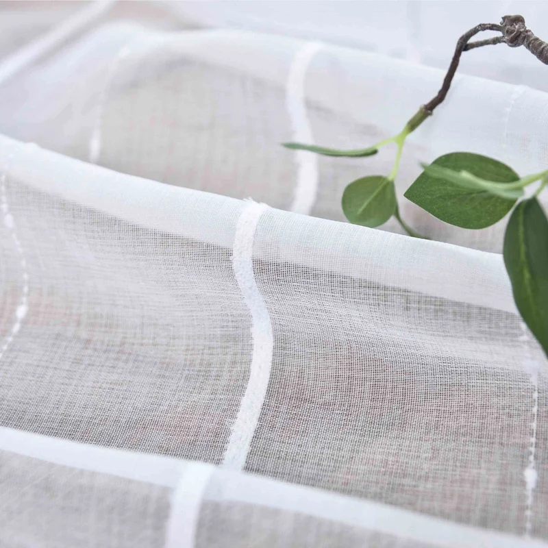 Gardine HxB 245x140 cm Natur Classic »VALENCIA« Multiband Aufhängung Scherli Transparent Leinen-Optik 2023410