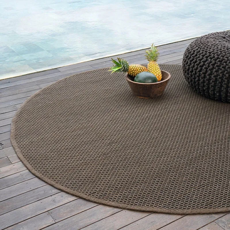 Tropical – moderner handgewebter Indoor- & Outdoor-Teppich nach Maß mit natürlicher Struktur