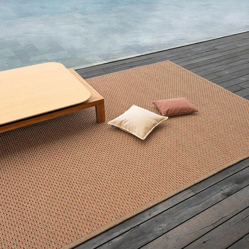 Tropical – moderner handgewebter Indoor- & Outdoor-Teppich nach Maß mit natürlicher Struktur