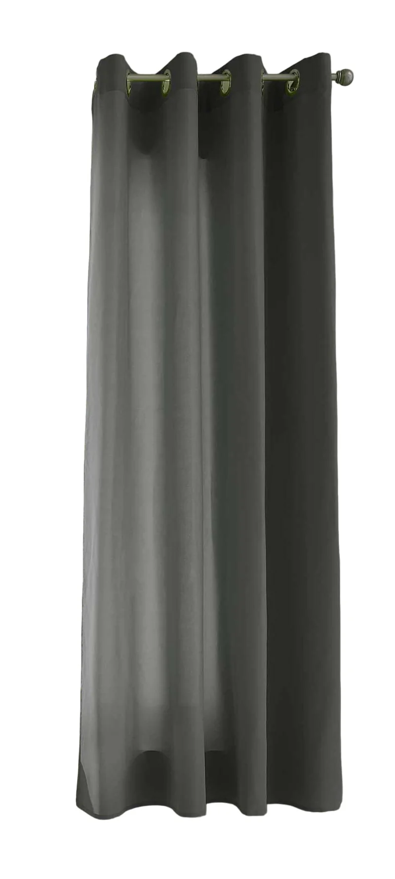 1er Set Vorhänge Schal Ösen »Berlin« Microsatin Lichtdurchlässig Uni Matt 20405N