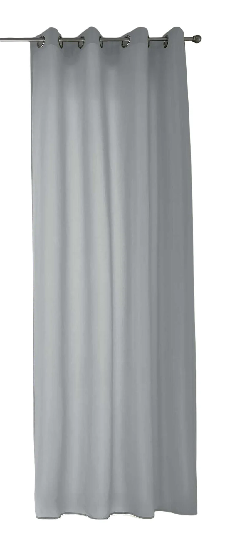 1er Set Vorhänge Schal Ösen »Berlin« Microsatin Lichtdurchlässig Uni Matt 20405N