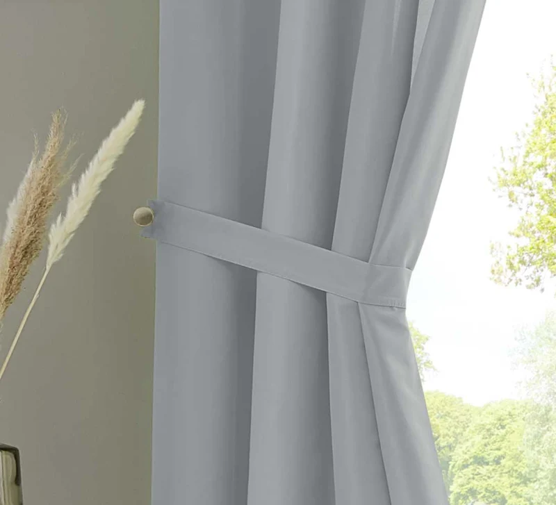 1er Set Vorhang Schal Schlaufen »Berlin« Microsatin Lichtdurchlässig Kräuselband Uni Matt 20400N