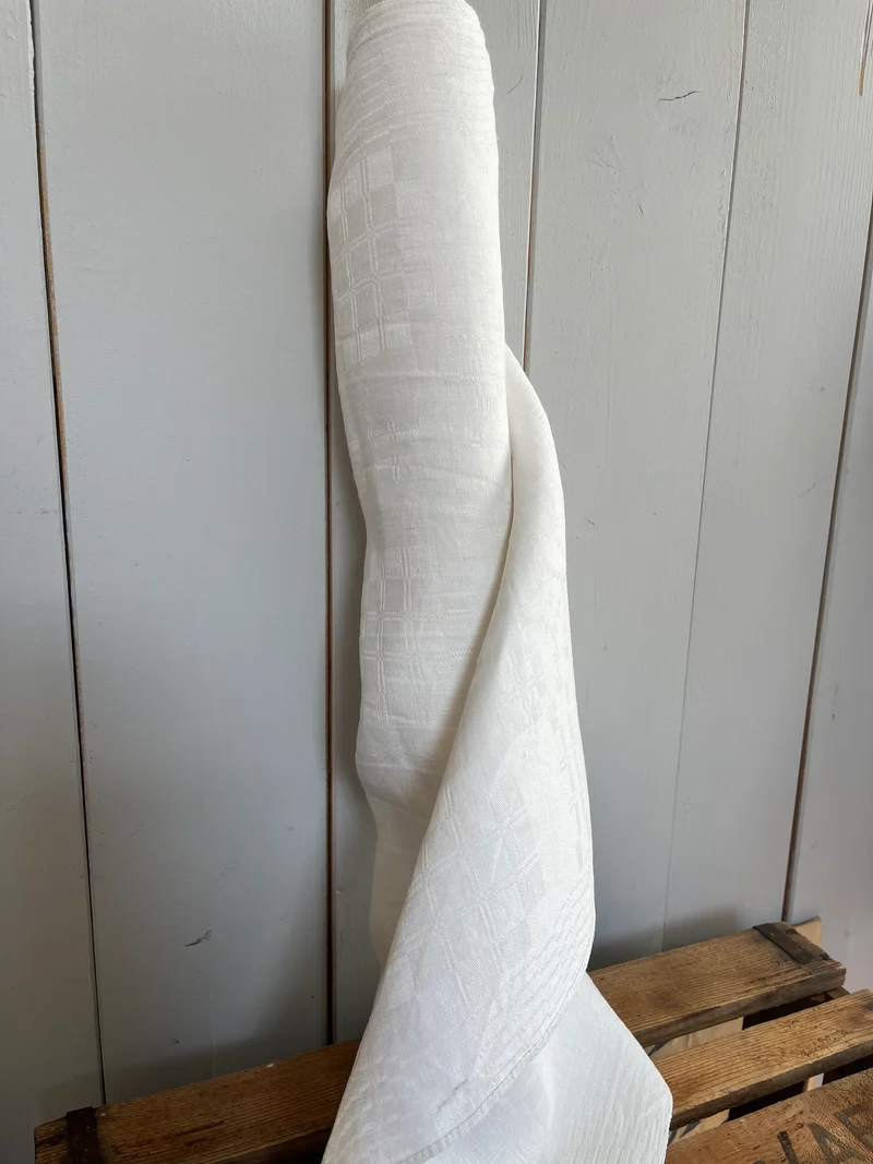 3,3 Meter handgewebtes Jugendstil Leinen Bielefeld um 1910