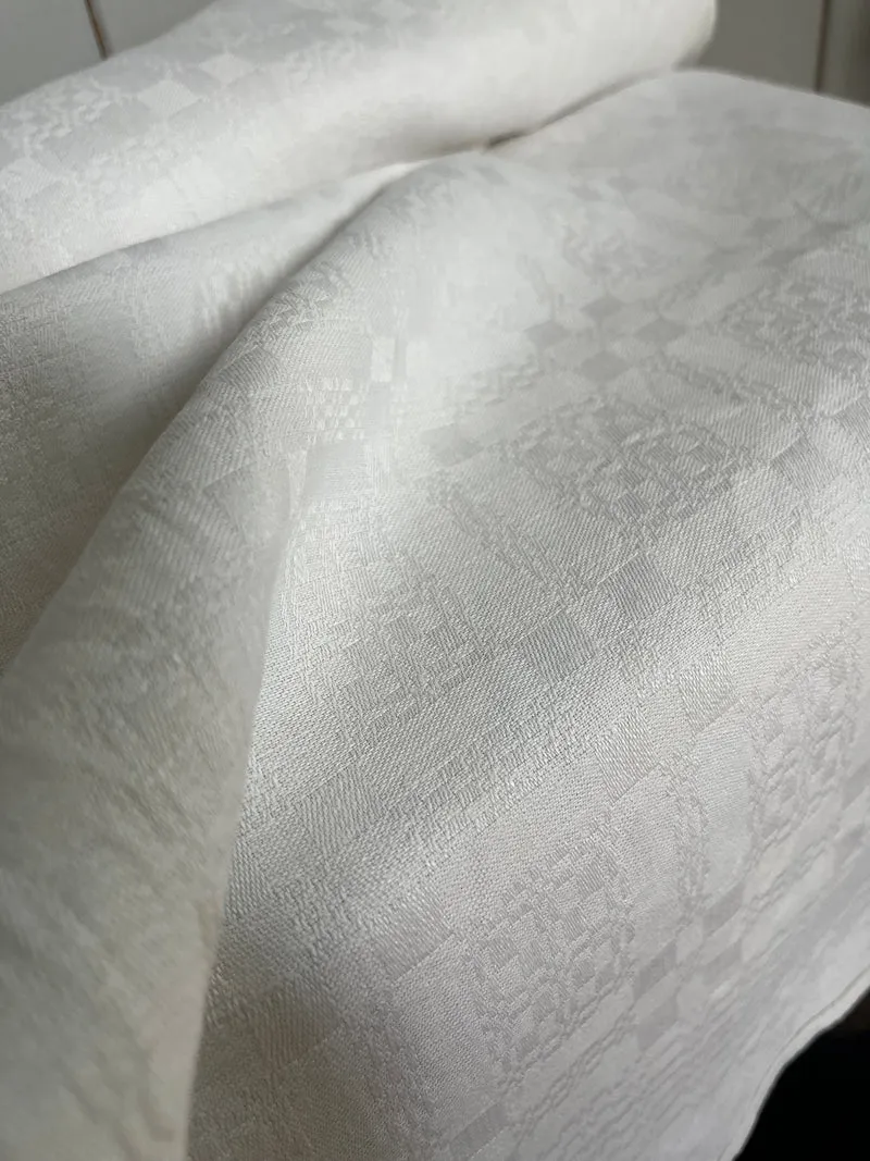 3,3 Meter handgewebtes Jugendstil Leinen Bielefeld um 1910