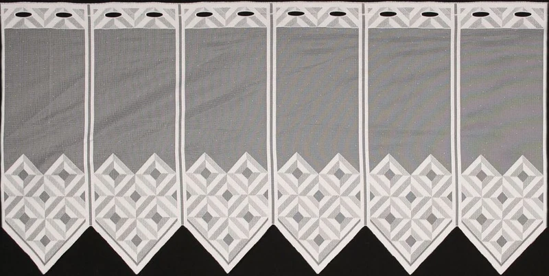 Lamellen-Panneau „Heike" 28x87cm - weiße Scheibengardine von Albani