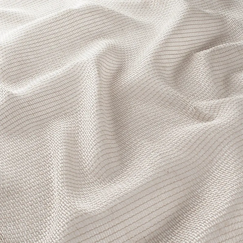Marble – natürlicher Vorhang halbtransparent nach Maß mit moderner Netzstruktur in Naturtönen