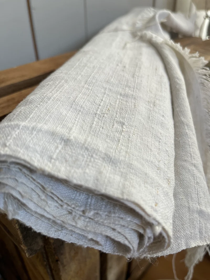 2,5 Meter handgewebtes Leinen aus Bielefeld um 1890 - 1900