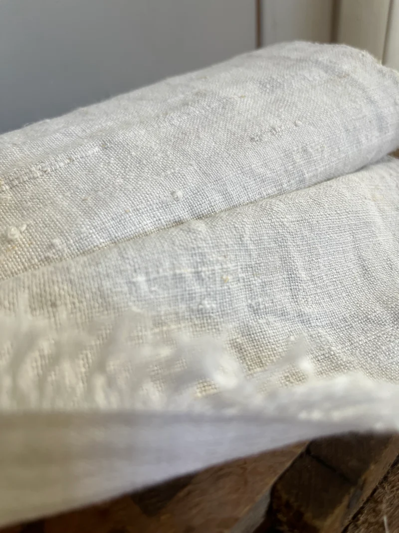 2,5 Meter handgewebtes Leinen aus Bielefeld um 1890 - 1900