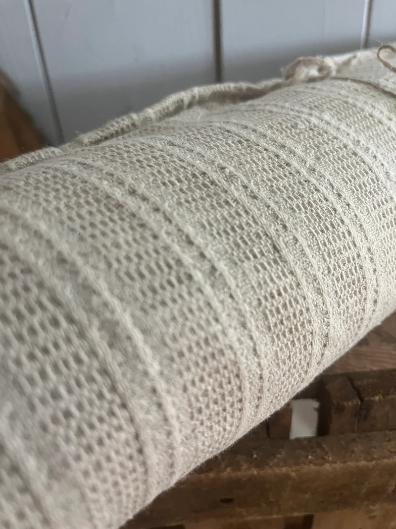 Seltenes Leinen um 1890: 5,8 Meter handgewebt mit Muster
