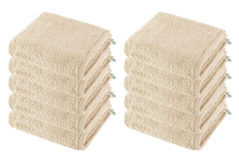 10er Set Handtücher Premium Qualität »Montreal« 500 g/m² 100% Bio Baumwolle Made in Green 2020102-10