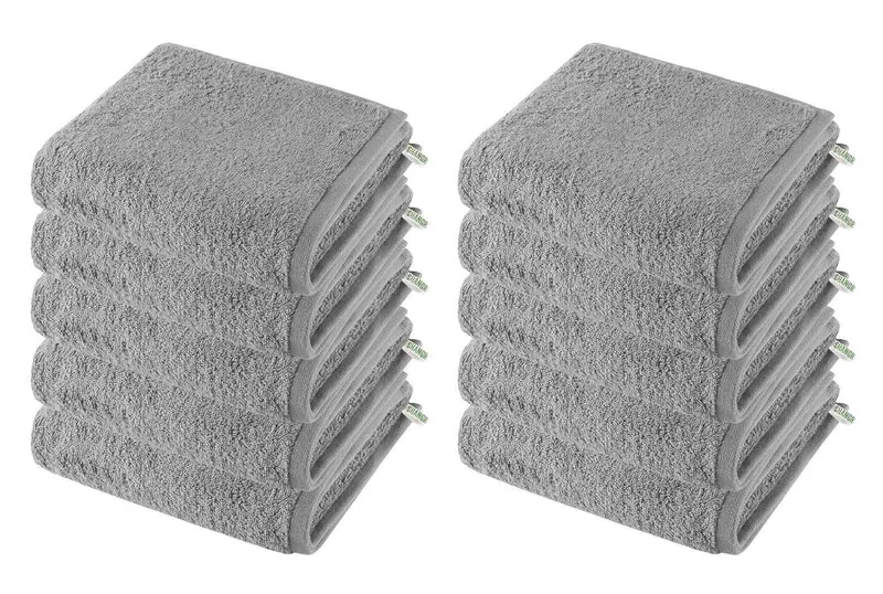 10er Set Handtücher Premium Qualität »Montreal« 500 g/m² 100% Bio Baumwolle Made in Green 2020102-10