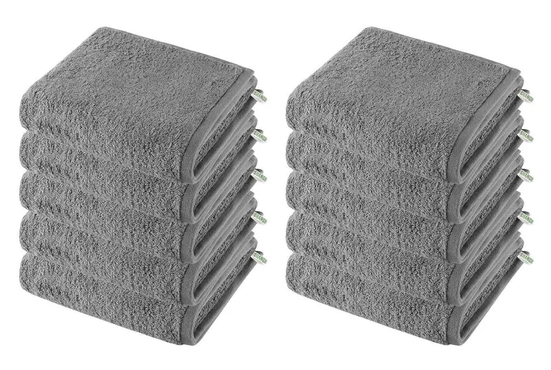 10er Set Handtücher Premium Qualität »Montreal« 500 g/m² 100% Bio Baumwolle Made in Green 2020102-10