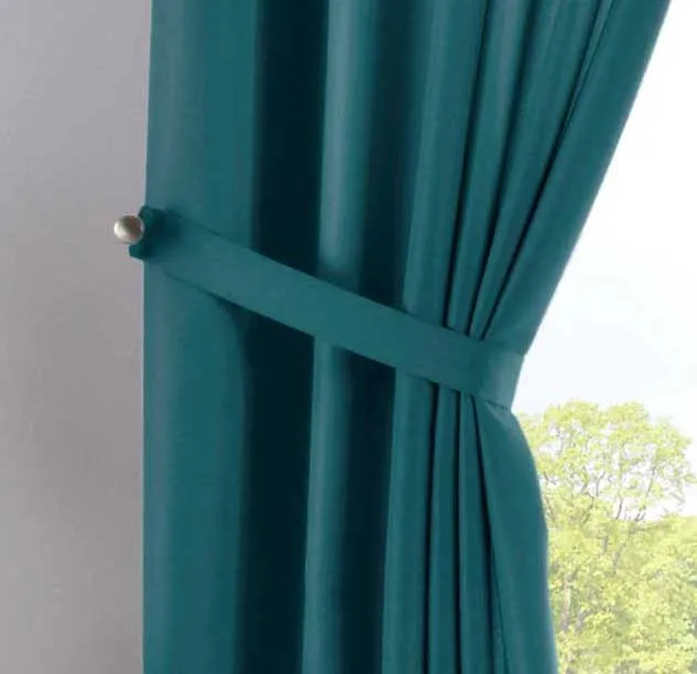 Vorhang Verdeckte Schlaufen Cationic »JENA« Blickdicht Leinen Optik Gardine Meliert Gardinenband mit Raffhalter 2019037