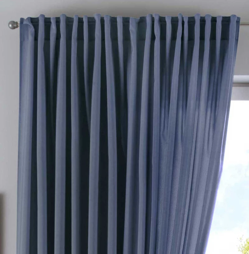Vorhang Verdeckte Schlaufen Cationic »JENA« Blickdicht Leinen Optik Gardine Meliert Gardinenband mit Raffhalter 2019037