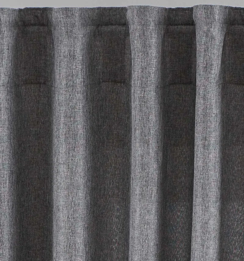 Vorhang Verdeckte Schlaufen Cationic »JENA« Blickdicht Leinen Optik Gardine Meliert Gardinenband mit Raffhalter 2019037