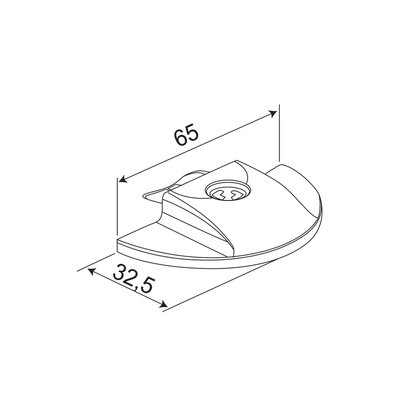 EK2 | Endkappe Airlineschiene Flachprofil