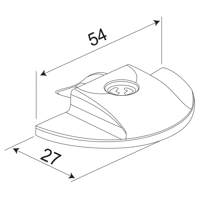 EK1 | Endkappe Airlineschiene Flachprofil Light