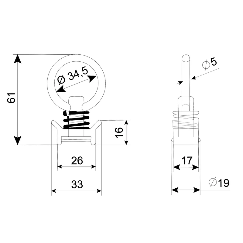Single Stud Fitting