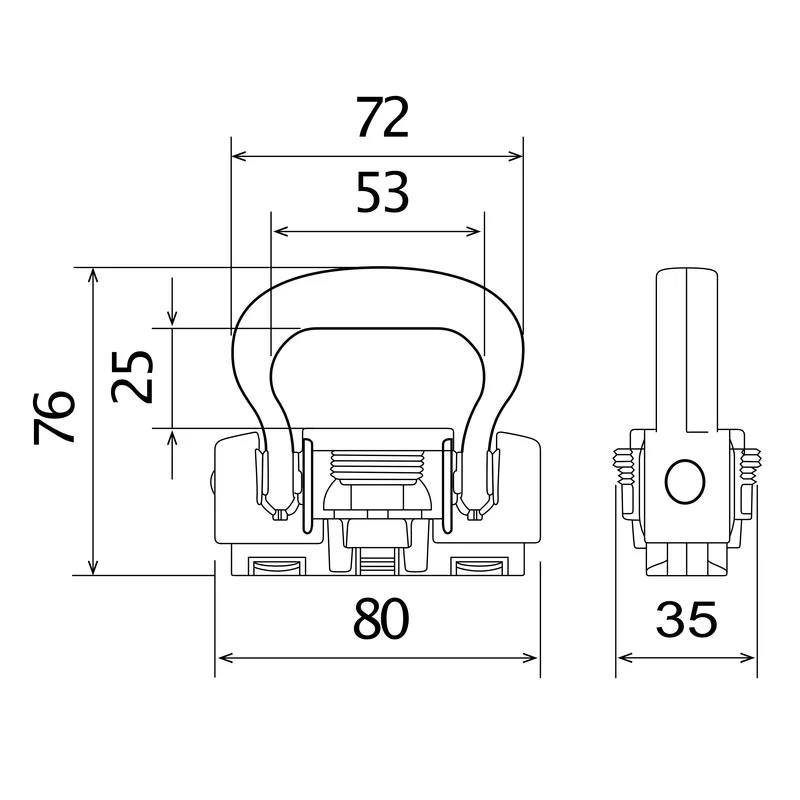 Triple Stud K2000 Fitting
