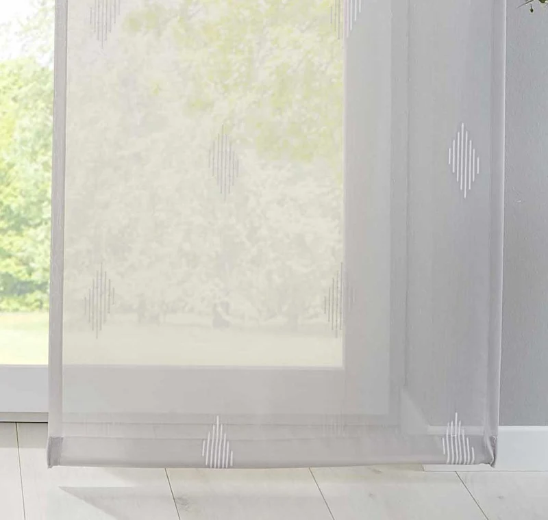 Flächenvorhang »Bitlis« Voile Jacquard Musterung Schiebegardine Raumteiler Wohnzimmer 202080