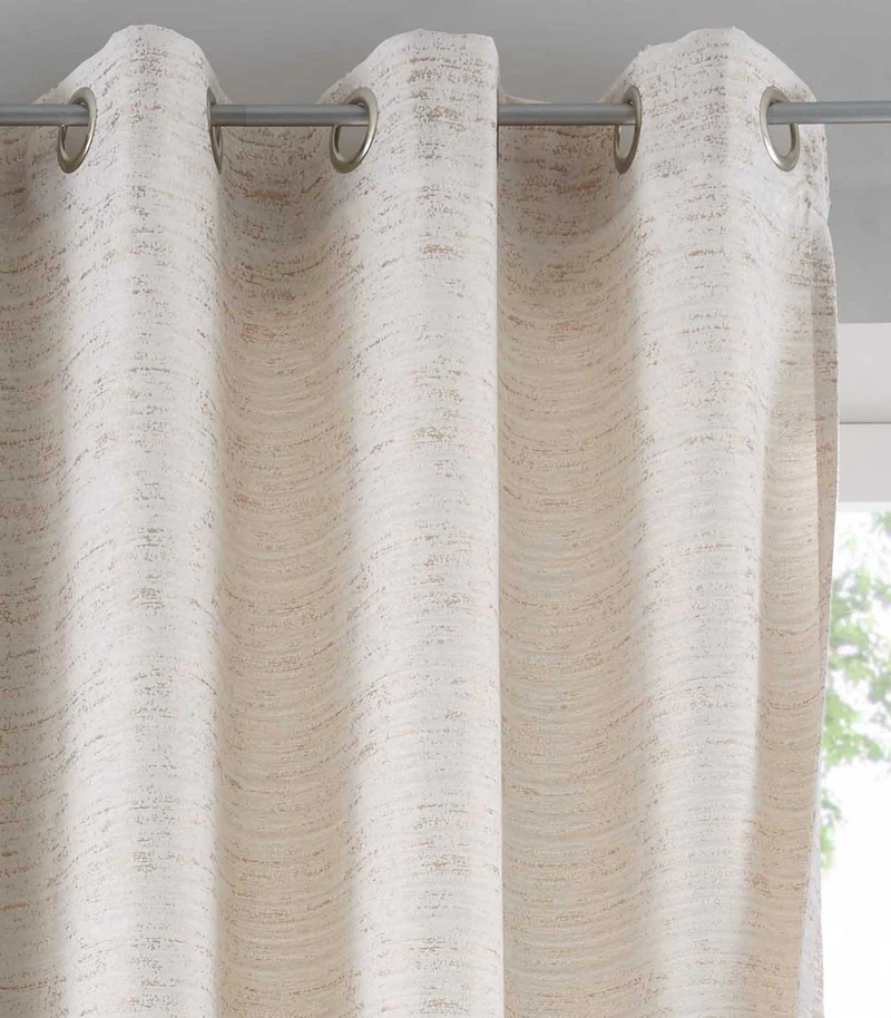 2er Set Vorhänge Ösen Schal Jacquard »Sivas« Blickdicht Gardine Edle Musterung 202073-2