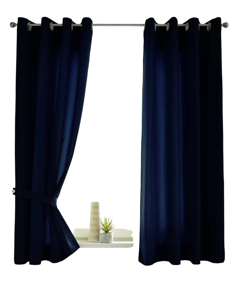 2er Set Vorhänge Schal Ösen »Berlin« Microsatin Lichtdurchlässig Uni Matt 20405N2