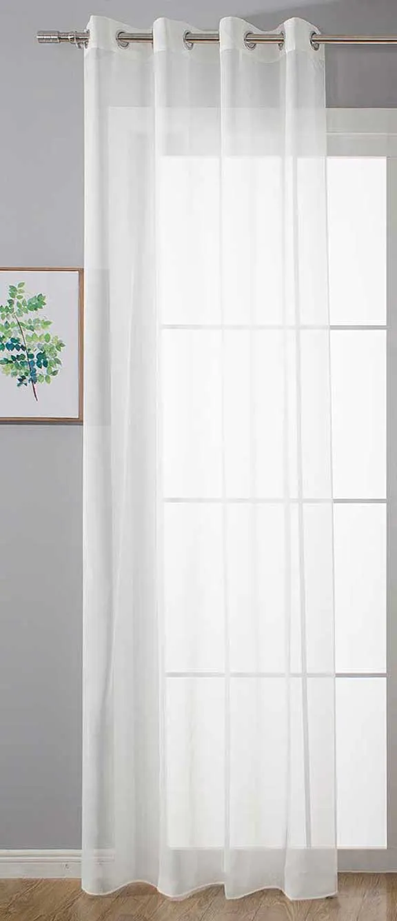 Ösenvorhang Transparent »Uni« Gardine Stores Vorhang Ösen Bleibandabschluß Wohnzimmer 20332-cn